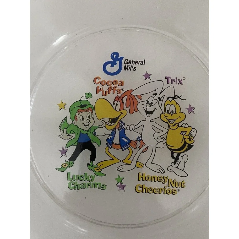 General Mills Cereal Squad Clear Cereal Bowl Good Morning Vintage Rare Good Cond
